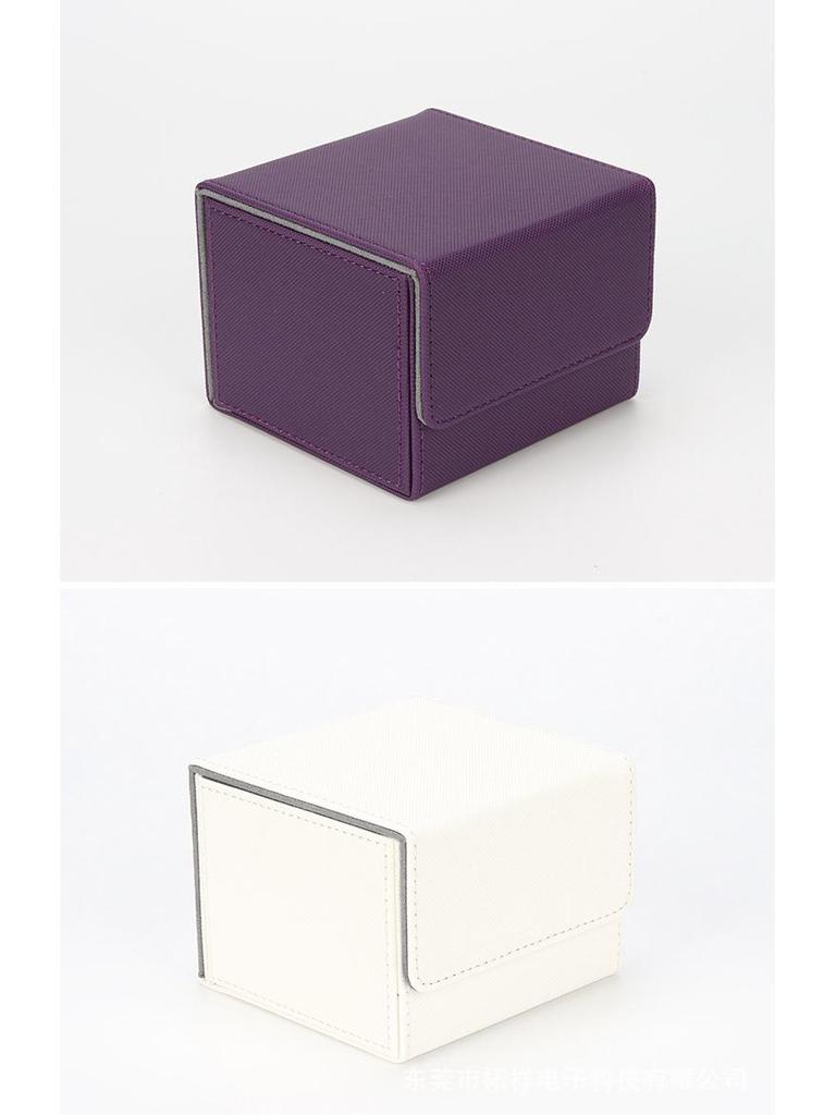 Tuoxiang Kartenhalter-Set: Einzelner Ärmel (140) + Doppelhülse (100) PU-Aufbewahrungsbox für MTG/TCG-Karten.