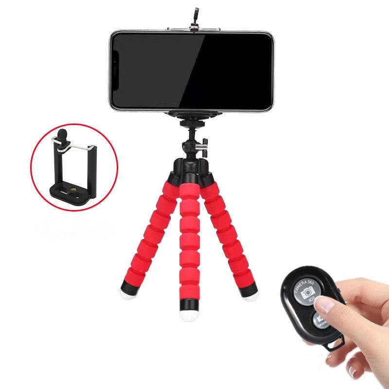 Tripods Tripod For Phone Mobile Camera Holder Clip Smartphone Monopod Tripe Stand Octopus Mini Tripod For Phone