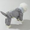 Colorblocked Breathable Dog Raincoat Pulled Full Body Coverage Waterproof Dogs Coats with Hat Reflective Pets Accessories