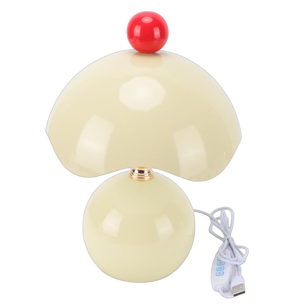 Table Lamp Eggshell Shape 3 Color Temperatures Stepless Dimmable Bedside Lamp with Ceramic Base Glass Shade for Reading