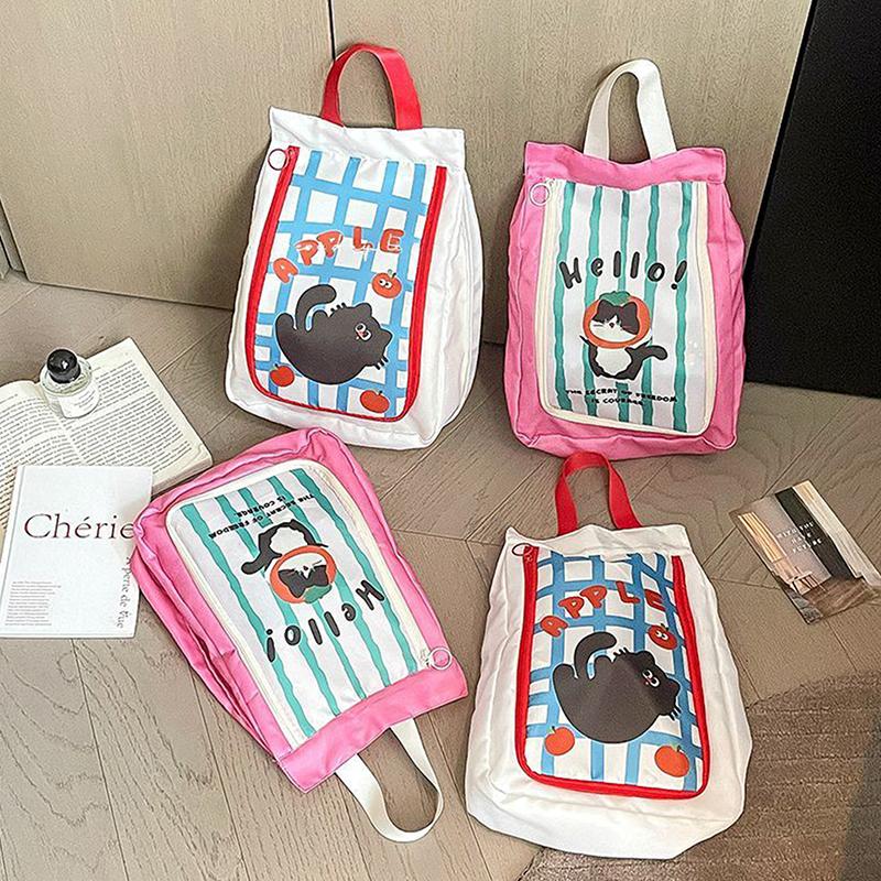 Portable Double Layer Travel Shoe Bag Separate Storage Waterproof Shoe Storage Bag Handheld Thickened Dustproof Shoe Bag