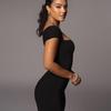 2026 Summer Trendy Women's One-Shoulder Ribbed Long Slim Fit Dress - European & American Style