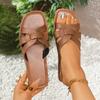 2025 New Women Slippers Flat Bottom Non-slip Outdoor Open Toe Beach Female Sandals Sexy Designer Shoes Slides Woman