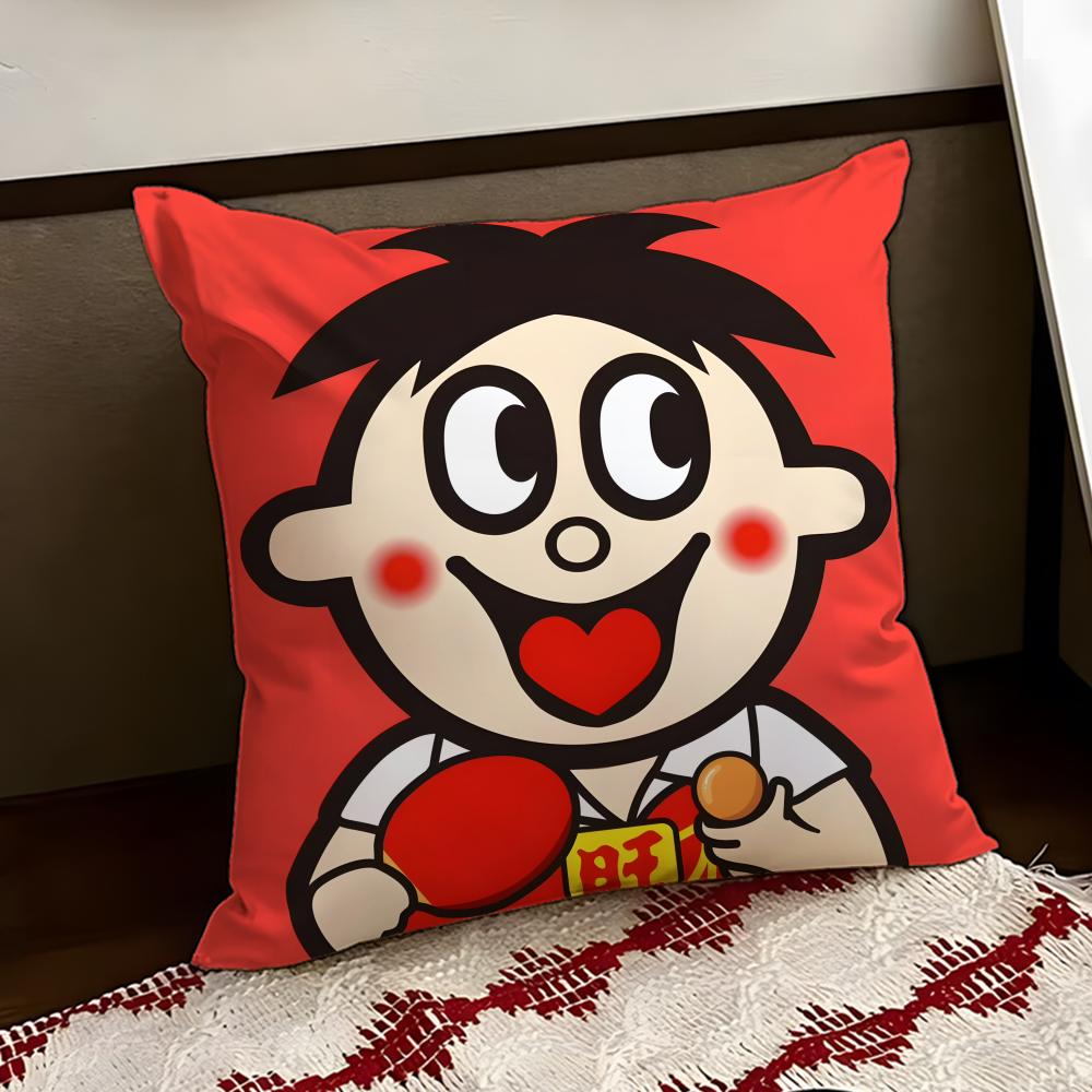 cartoon WWangzai Cushion Cover Reversible Soft Durable Pillow Cover Home  Car MultiScene Use for Daily Comfort