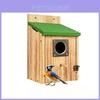 Wooden Birdhouse Outdoor Hanging Bird Cage With Perch For Garden Birds