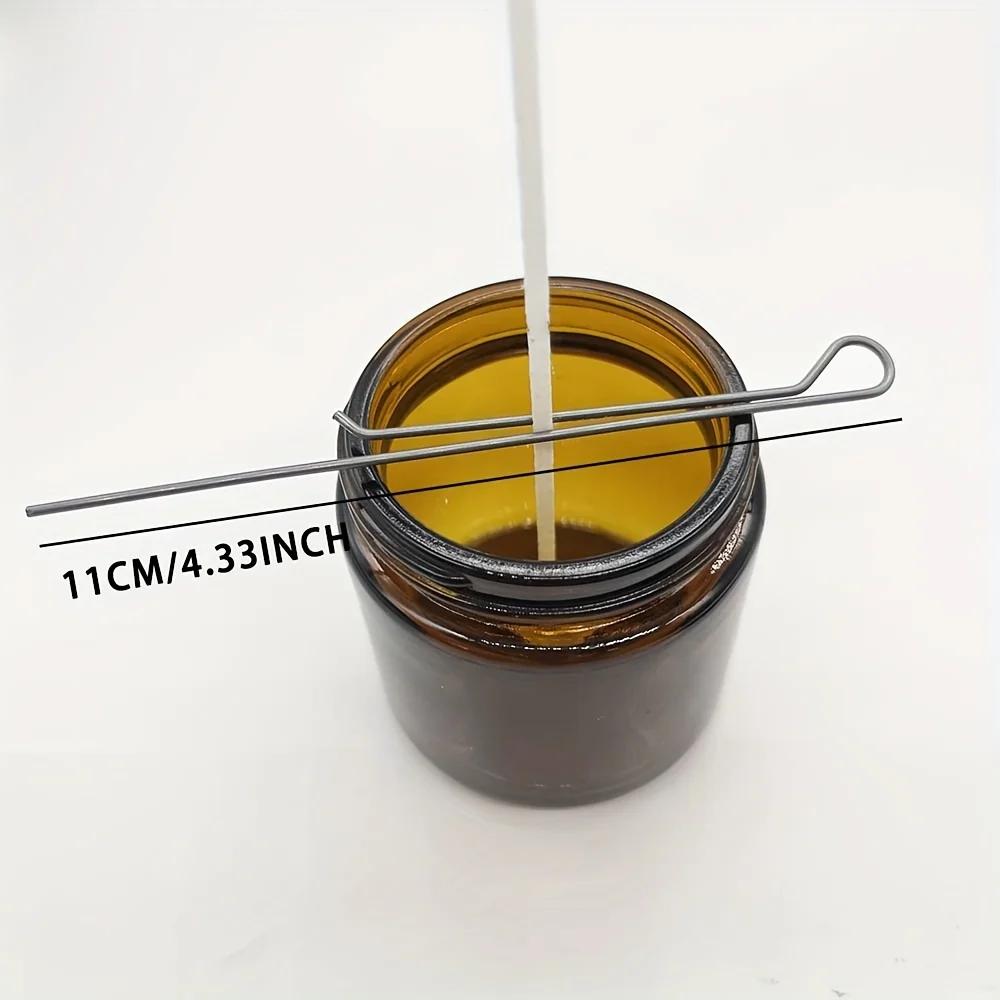 5/10Pcs 4.3 Inch Candle Wick Holders Clip Stainless Steel Wick Fixer Metal Holders for Candle Making Wick Centering Device Tools