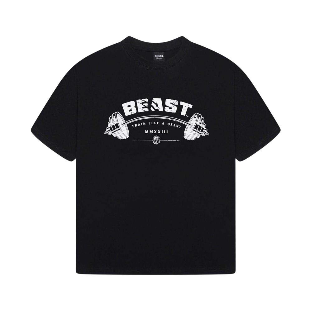 BEAST Unisex Adult Barbell Relaxed Fit T-Shirt