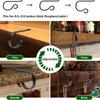 A84X-Fireplaces Hook Set Of 4 Christmas Metal Hooks Slip Stocking Holder For Home Table Handbag Hanger Decorations