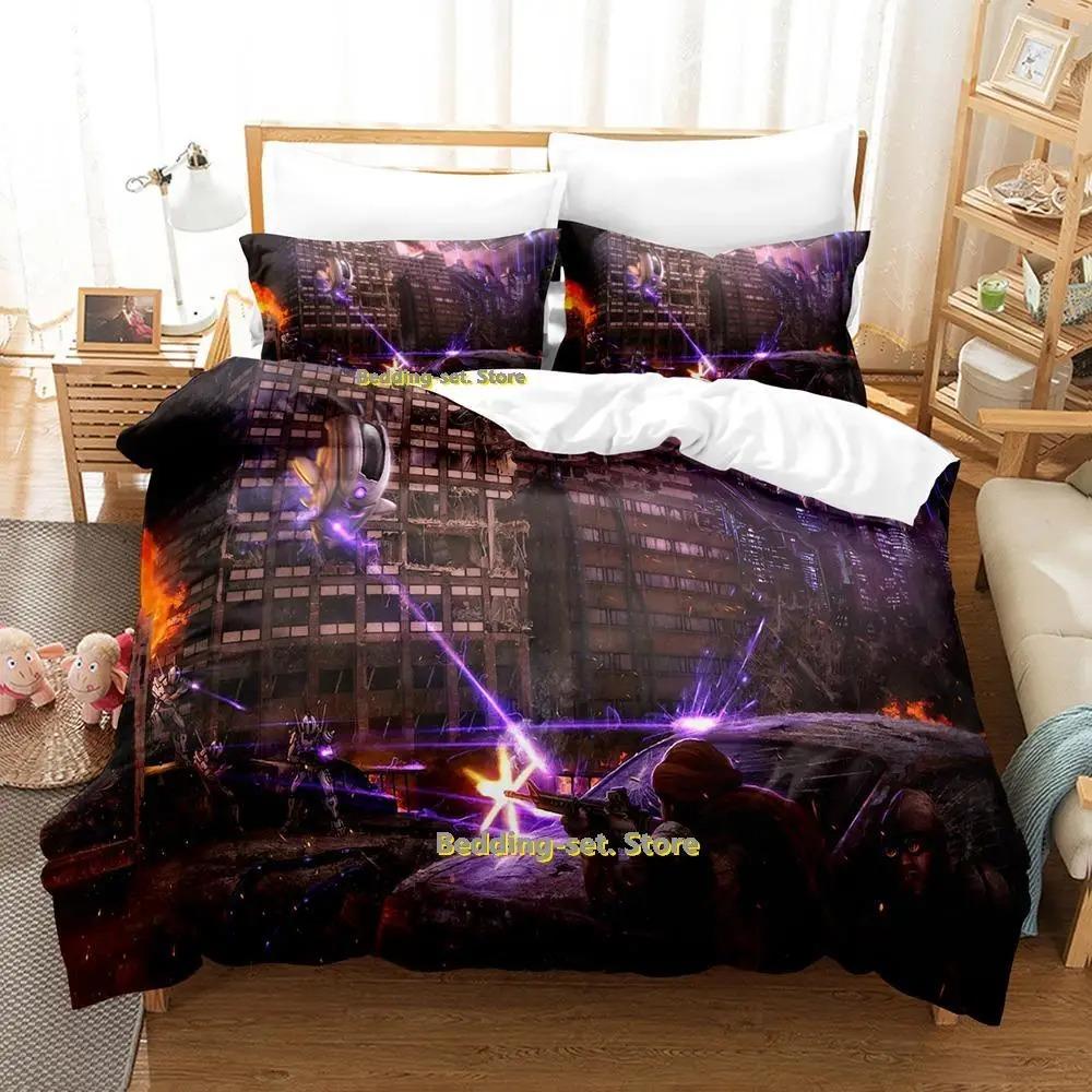 New Sci Fi Battle Bedding Set Single Twin Full Queen King Size Bed Set Adult Kid Bedroom Duvetcover Sets Anime parure de lit Bed