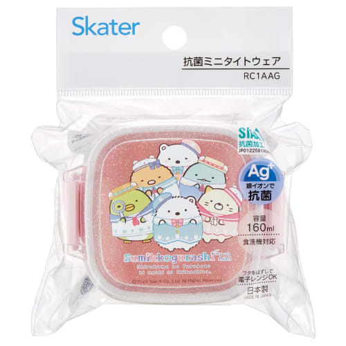 Skater Antibacterial Bento Box, Storage Container, Mini Size, 160ml, Sumikkogurashi Polar Bear Hometown, Girl's, RC1AAG