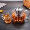 Glass teapot high temperature resistant apple pot thickened household teapot flower teapot stainless steel tea leak