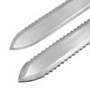 Coltello da Taglio Miele con Manico in Legno Lama in Acciaio Inossidabile Strumento per Apicoltura Bocca Piatta Bordi Singoli e Doppi Denti tra Cui Scegliere