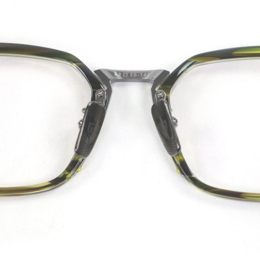 Makellose DITA Brille AEGEUS-TWO Quadratisch Klar Khaki Gebraucht