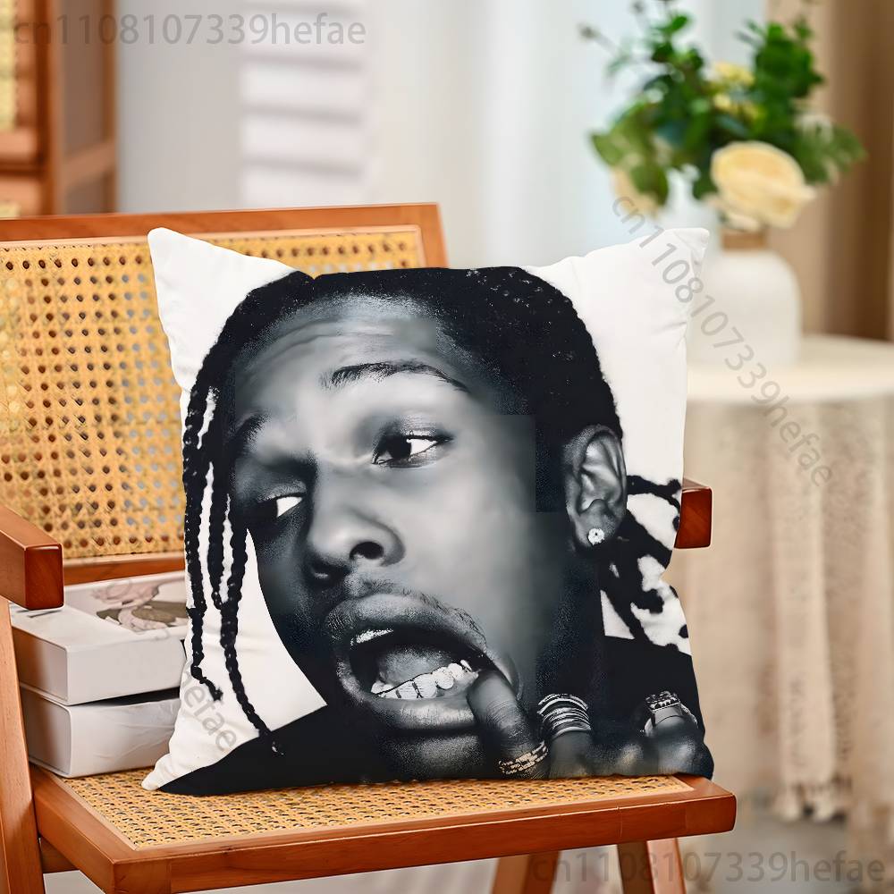 Rapper AASAP RRocky Print Polyester Pillow Case for Valentine gift Home Sofa Cushion Cover Decoration Custom