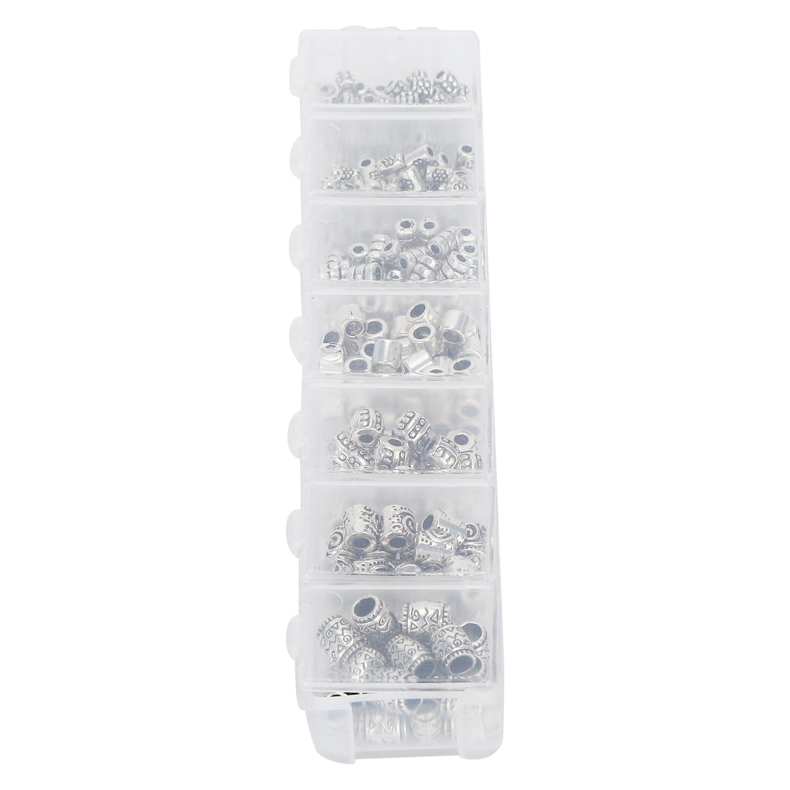 

260Pcs Spacer Bead Metal Accessory Kit Set Pack for DIY Craft Bracelet Jewelry Making