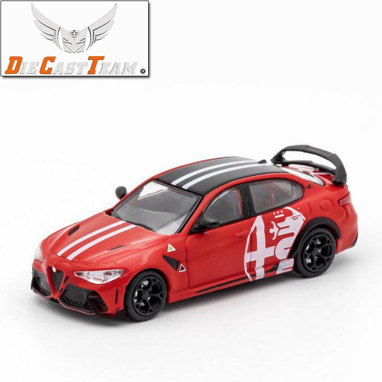 QGDM1 DCT 1/64 Alfa Romeo Giulia Juliet GTA Car Alloy Motor Vehicle Diecast Metal Model Kids Xmas Gift Toys for Boys