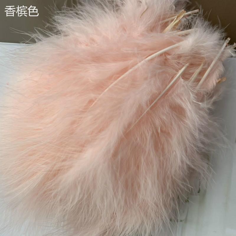 50Pcs Feather Perennial Diy Color Full-Fleece Feather Turkey Feather Jewelry Accessories Materials From 50 Pieces