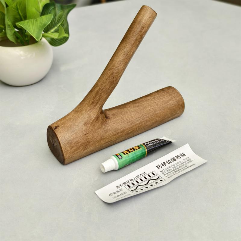 Solid Wood Creative Tissue Holder Pure Hand-Polished Paper Towel Holder