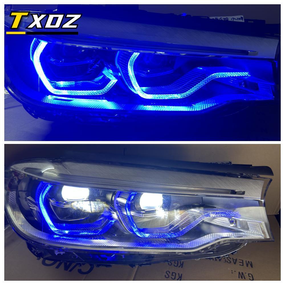 CSL G30 Blue DRL Yellow Angel Eyes For 2017 2018 2019 BMW G32 GT F90 M5 520i 530i 540i Adaptive LED Headlight Red Daytime Lights