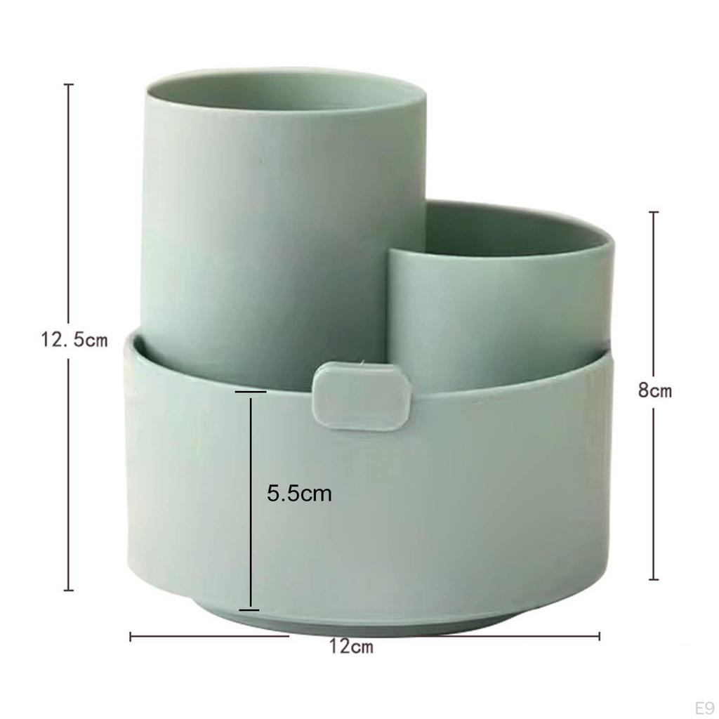 Pen Stand Organizer for Desk - 3 Compartments