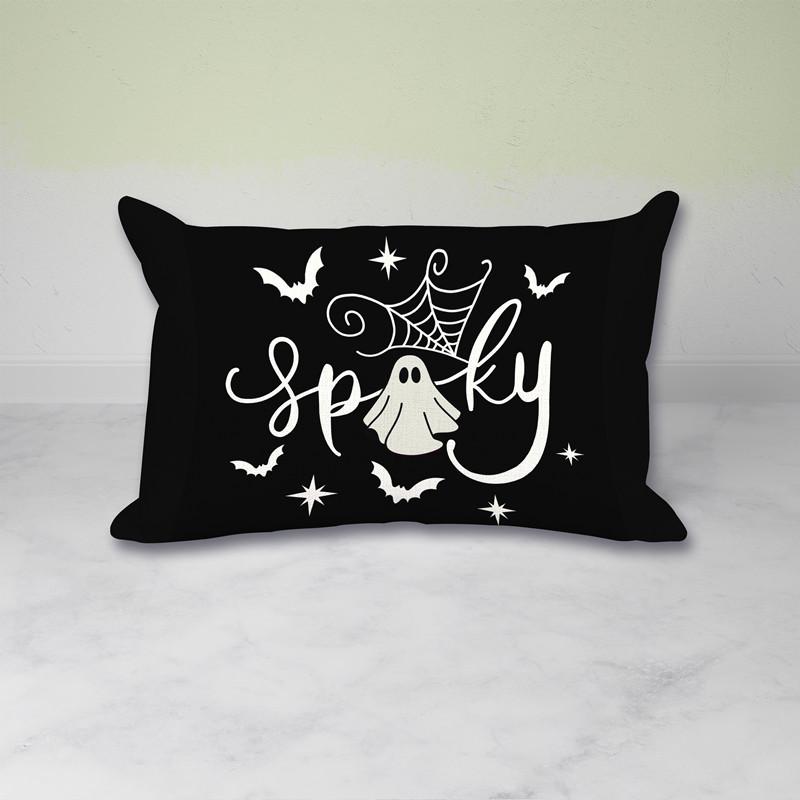 Halloween Waist Pillowcase Festive Atmosphere Decorate Living Room Sofa Pillowcase Polyester Printed Cushion Cover