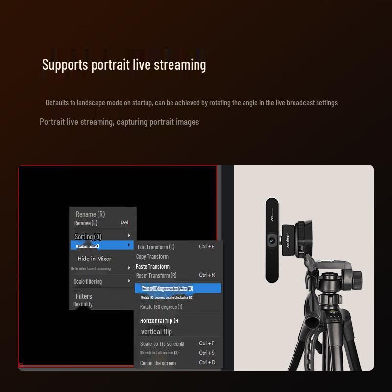 Aoni A30Pro 2K USB Webcam with Autofocus and Mic