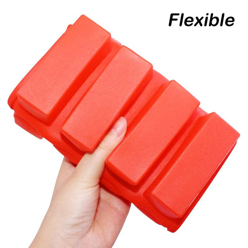 Random Color Granola Bar Mold Silicone Mold12-Cavity Rectangle Molds for Energy BarSilicone Baking Molds for Large Granola Bar