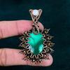 Malachite Pendant Gemstone Pendant Handmade Stylish Jewelry Copper Wire Wrapped Pendant Chain Pendant Gift for Her Rainbow Moonstone Jewelry