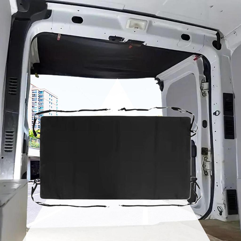 Schwarze Wohnmobil Heckflügeltür Markisenabdeckung 600D Wasserdicht Sonnenschutz Langlebig Für VW FürFord Heckflügeltür Markisenabdeckung Camping Reise