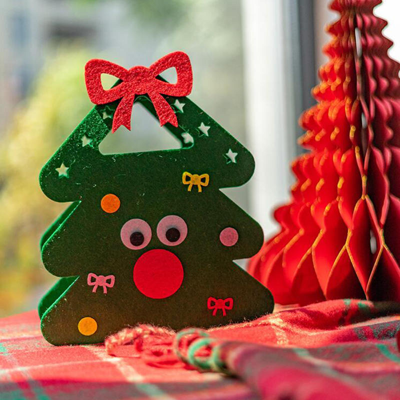 Christmas Gift Bag Creative Felt Cloth Children Candy Gift Bag Handheld Portable Apple Bag Holiday Party Favor Stocking Stuffers