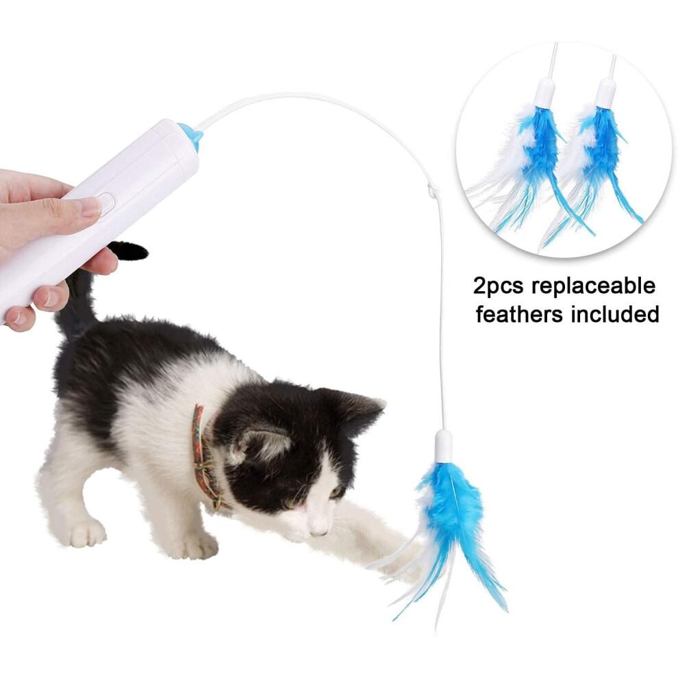 Interactive Cat Toy, Smart Cat Toy With Rolling Balls And Feather Toy For Mental Stimulation, Expandable And Foldable, Oxford Cloth And High Density P