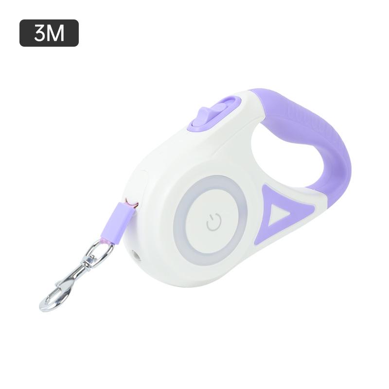 

Светодиодная светящаяся веревка, Автоматический телескопический поводок для собаки, Веревка для выгула собаки, которая не держится в руках, Товары для поводка для домашних животных 3M [With Light]