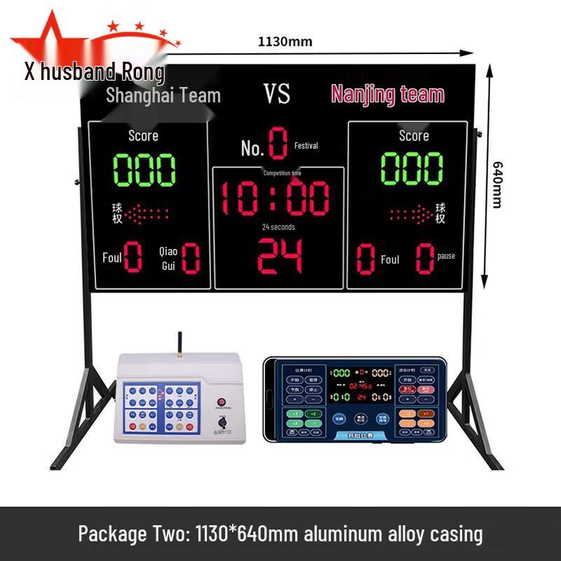 Electronic Scoreboard with 24-Second Timer