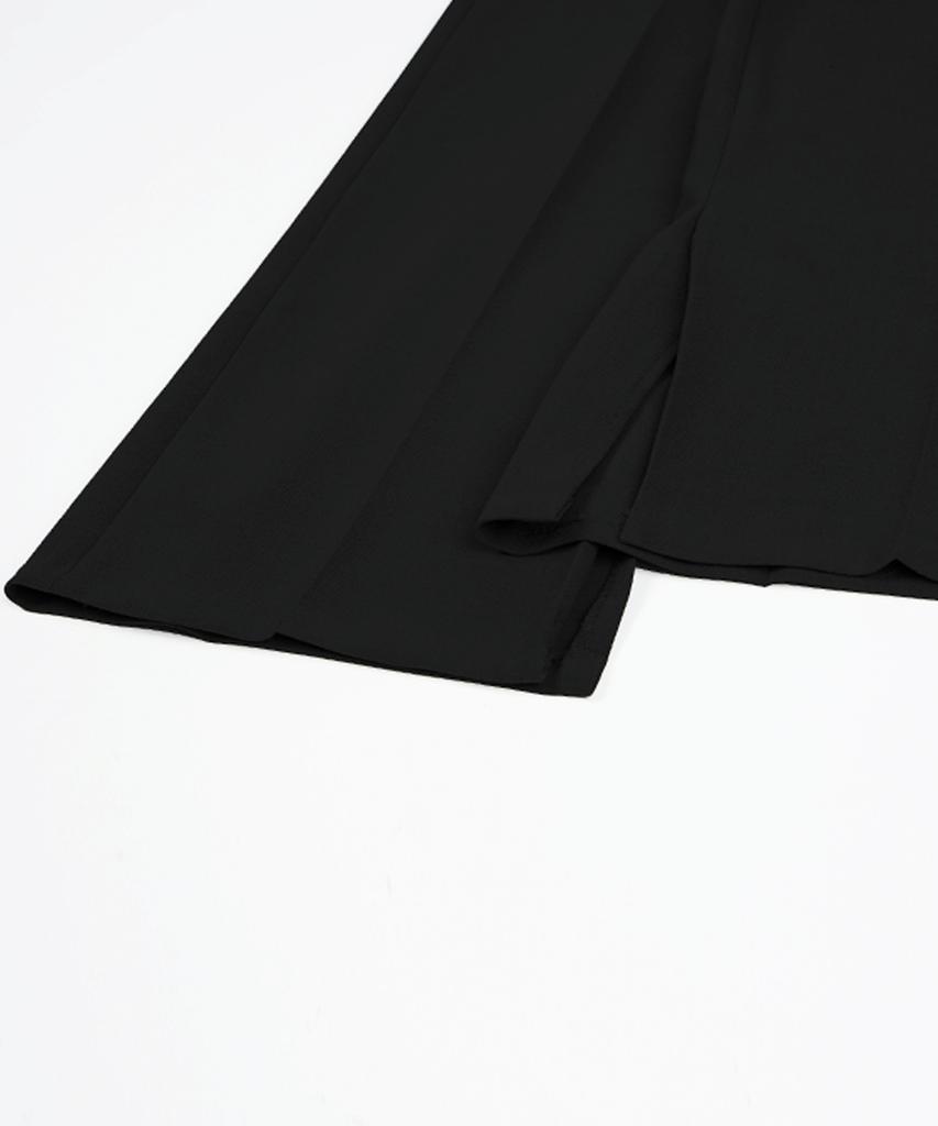 BIRBANTE Essential Slit Slacks - Black