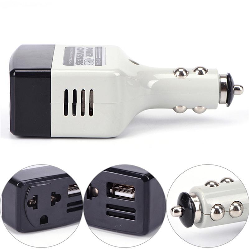 Przetwornik Mocy Samochodowej USB DC 12/24V Do AC 220V Inwerter Samochodowy Do Telefonu Inwerter 12V Uniwersalny Transformator Mocy Ładowarka Do Telefonu Komórkowego Port USB