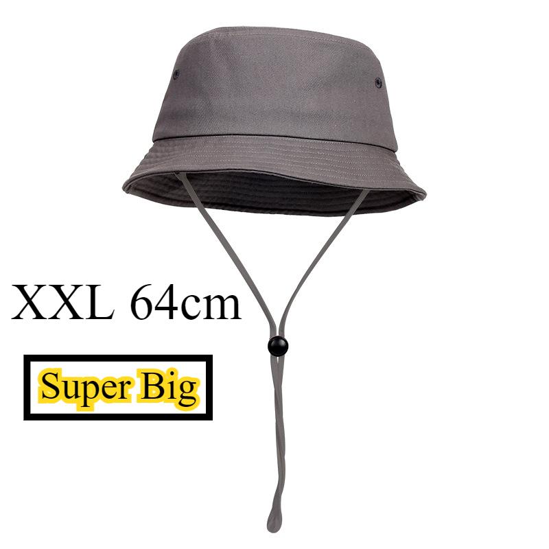 Oversize XXL Summer Unisex Bucket Sun Hat Water Repellent Fisherman Hats Men Women Travel Hat with Detachable Chin Strap