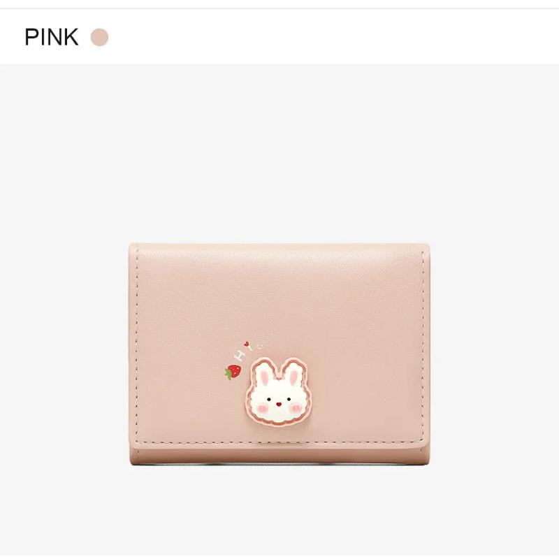 Dívčí peněženky na mince Roztomilé králičí peněženky pro ženy Malý zip Dívčí pouzdro na kreditní karty pro dospívající Kožená peněženka na mince Dámská peněženka