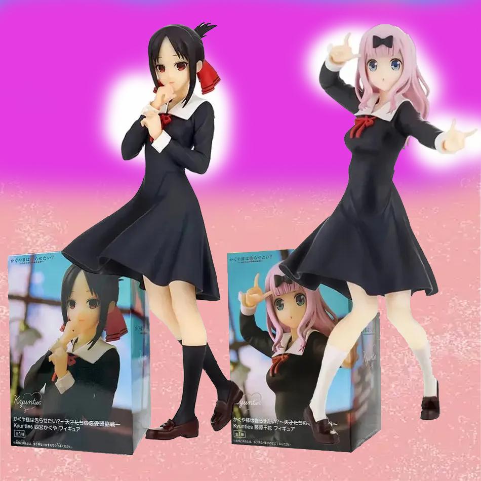 New Fujiwara Chika Anime Figure Love Is War Shinomiya Kaguya Acction Figures Kawaii Girl Figurine Pvc Collection Model Doll Toy