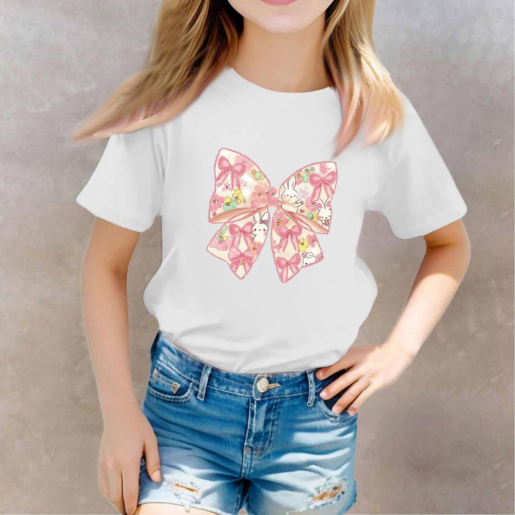 Toddler Girl Boy T-Shirts Kids Top Boys And Girls Printed Short Sleeved T-shirt