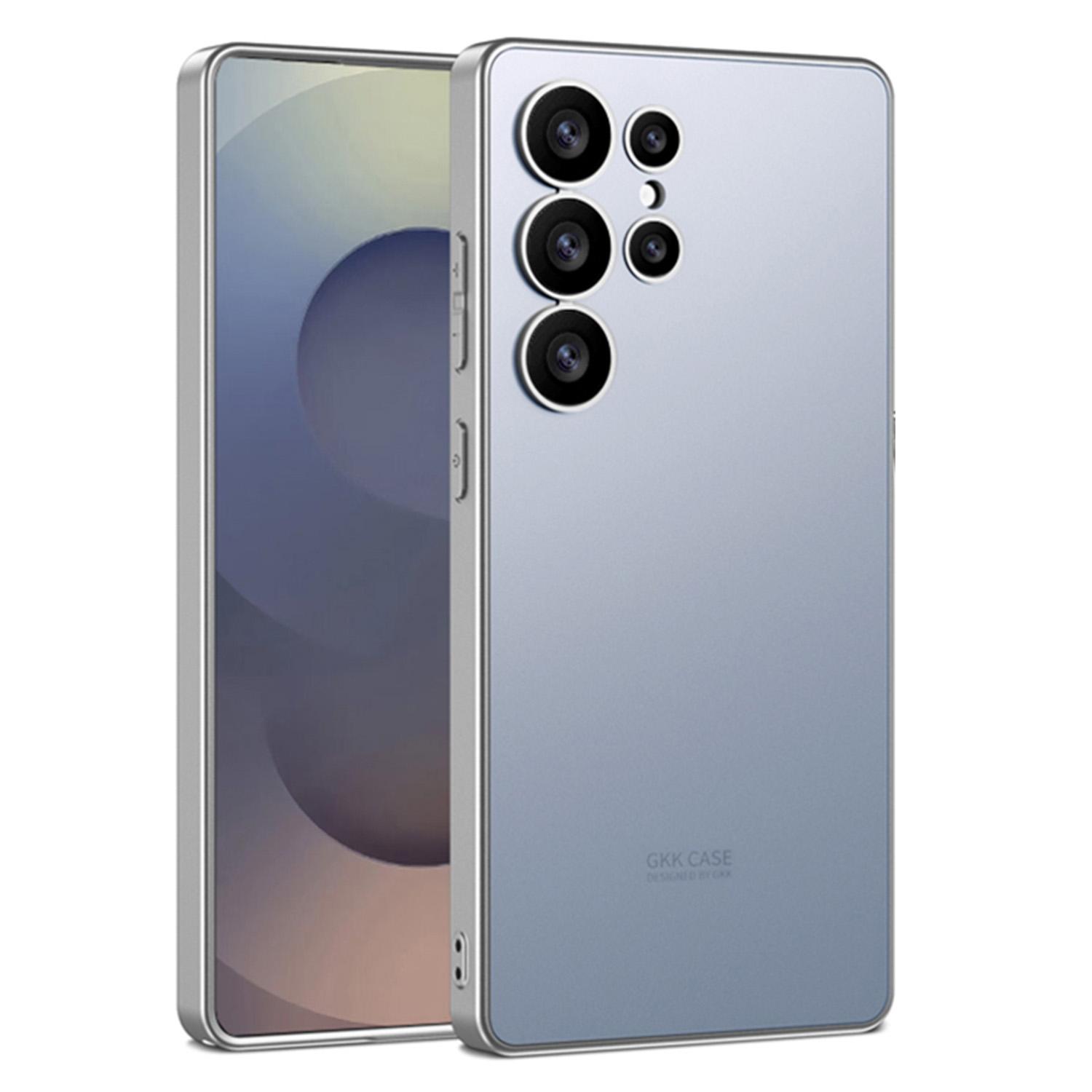 

GKK Чехол для Samsung Galaxy S25 Ultra Кожа на ощупь AG PC+TPU Задняя крышка для телефона Titanium Blue