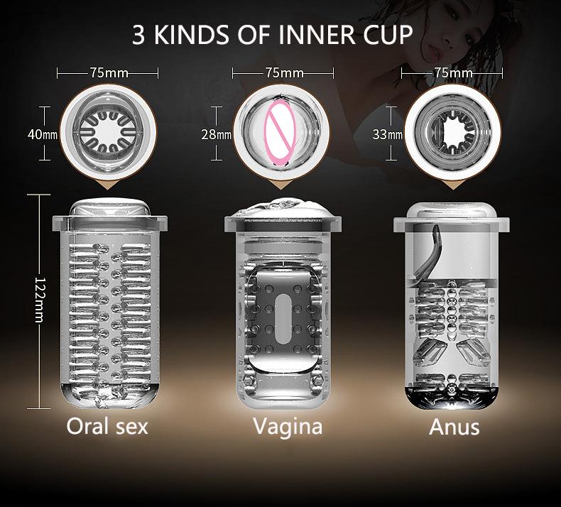 New Automatic Telescopic Air Bag Masturbator Cup Male Masturbation Sucking Sex Machine Pussy Vagina Anal Erotic Sex Toys For Men