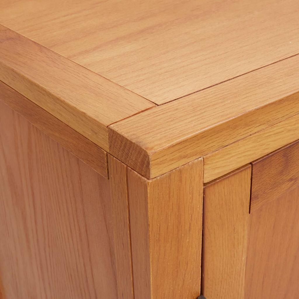 Storage Cabinet with Door Brown Wood Based Material