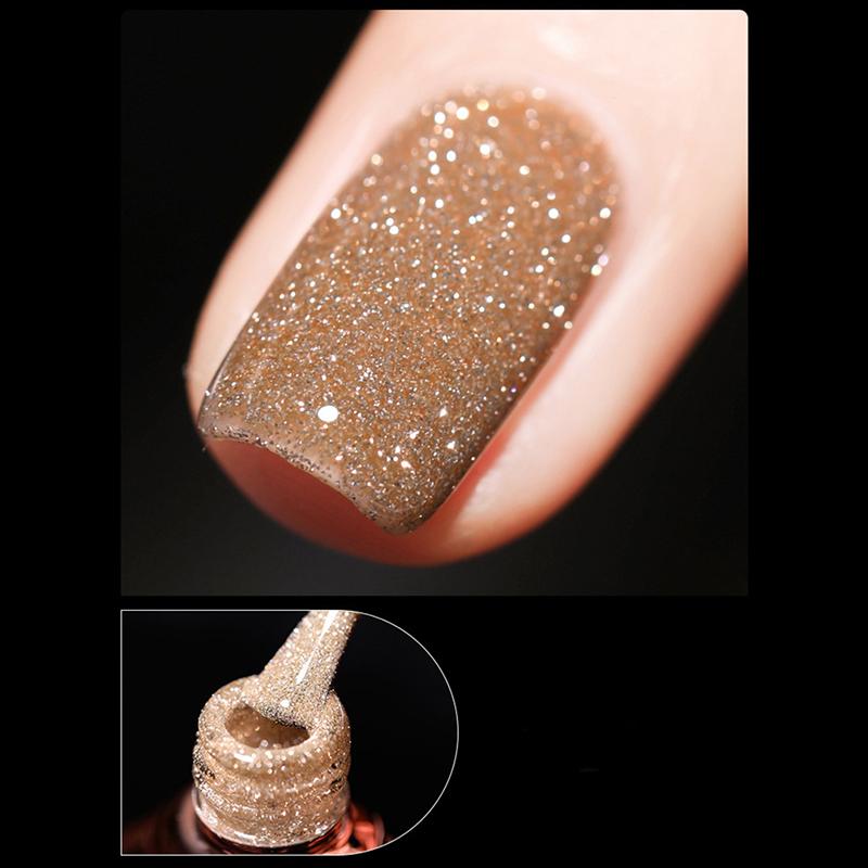 8ml Glitter Gel Nail Polish Soak Off Uv Led Gel Varnish Nail Art Manicures
