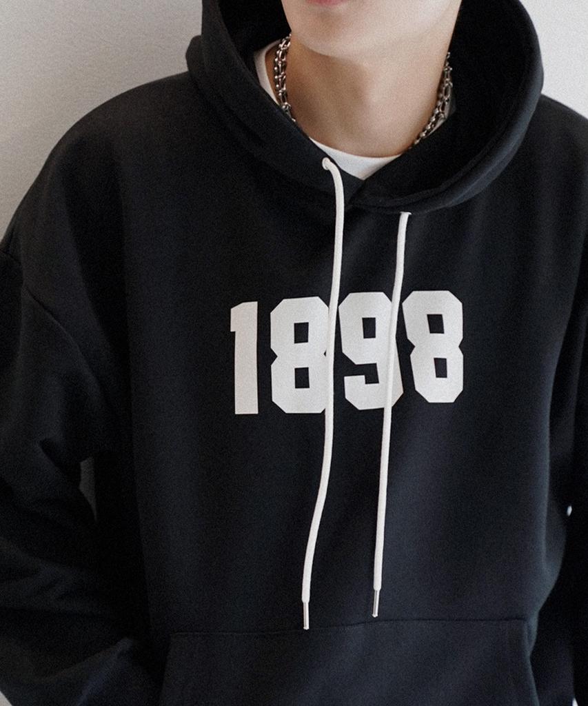 1898 Garments Sweat Hoodie [Black]