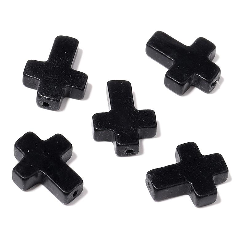 

5pcs/lot 12x16mm Natural Stone Cross shape Bead Pendants Agate Turquoise Jade Charms Beads For DIY Bracelet Earrings Accessories