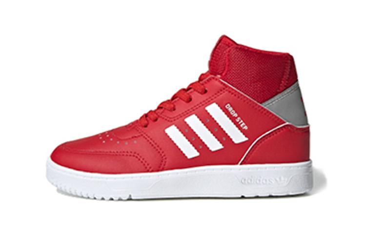 

Adidas Originals Drop Step 360 C Synthetic Leather High top Kids Skateboarding Shoes Red White FV7214 28