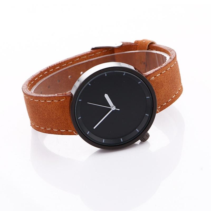 Casual Vogue Analog Quartz Armbåndsur Enkel Big Dial Denim Stoff Band