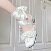 Französischer Feen-Schnürschuh Ballett Dick mit Lolita-Design Sinn für Minderheit Abend Sanfte Abendwind-Pumps