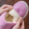 Cotton slippers women's winter home indoor home home warm non-slip thick bottom couple new wool slippers men's winter