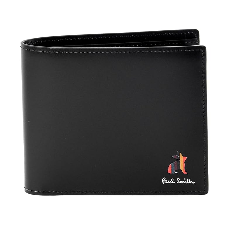 

[Paul Smith] Wrapped marketing bright stripe rabbit bifold wallet 813018 P905 (black, (no name)